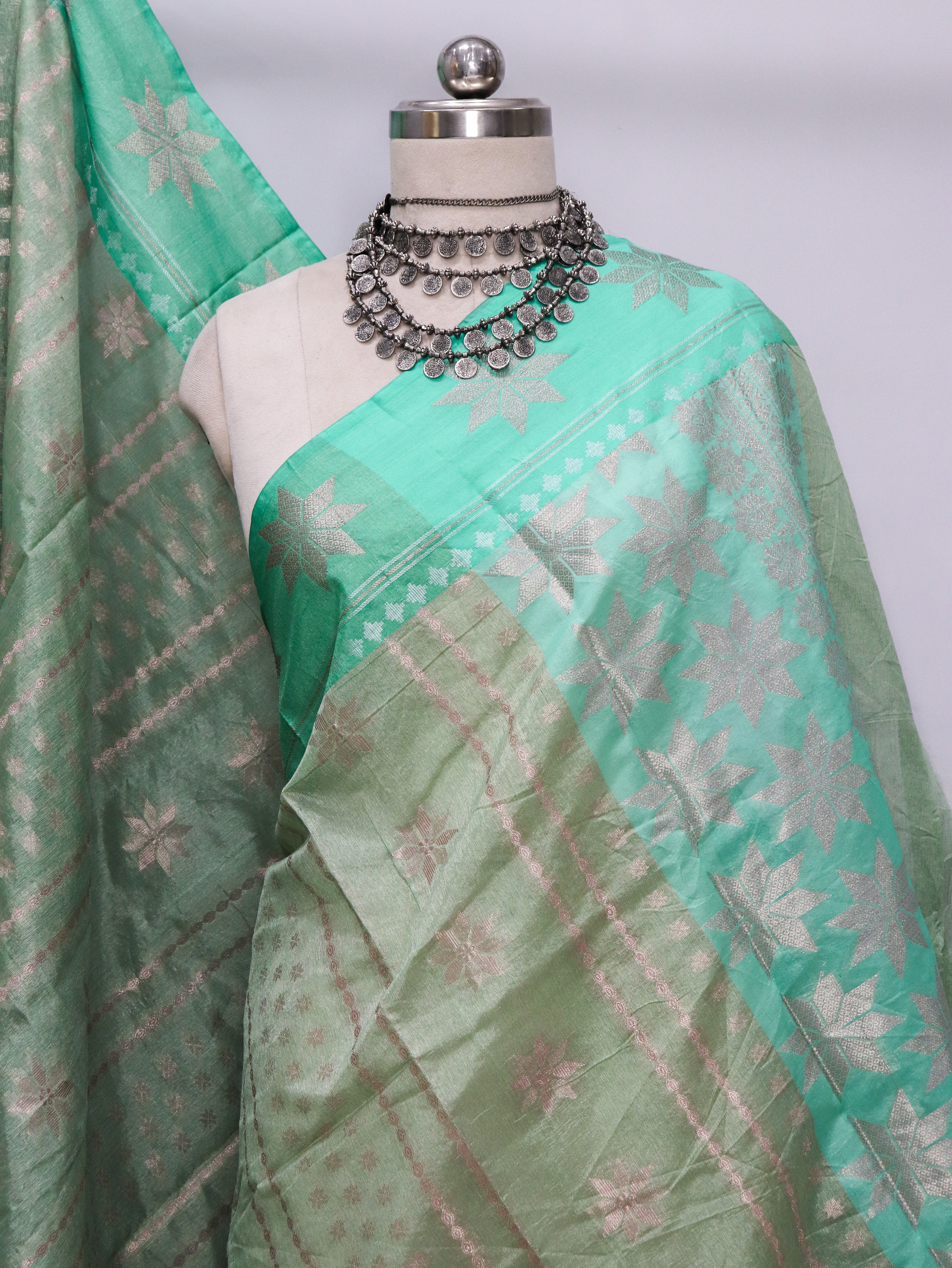 Banarasi Semi Tassar Silk