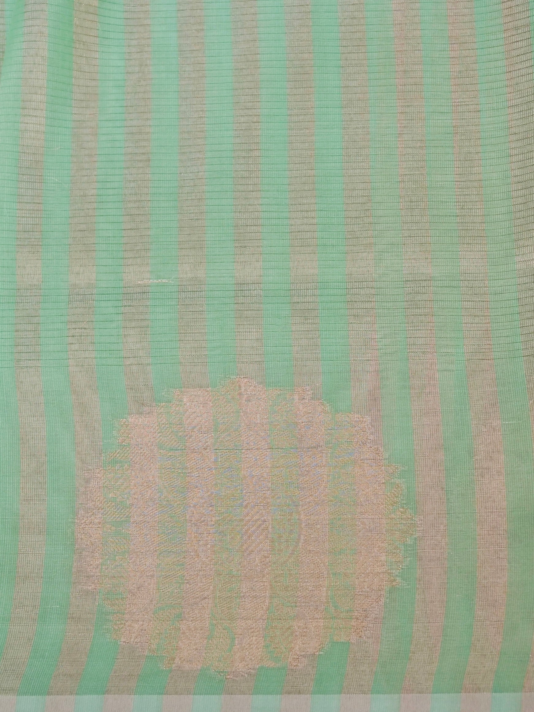 Banarasi Mangalgiri cotton silk allover jari meena buti with buta border with linning Blouse