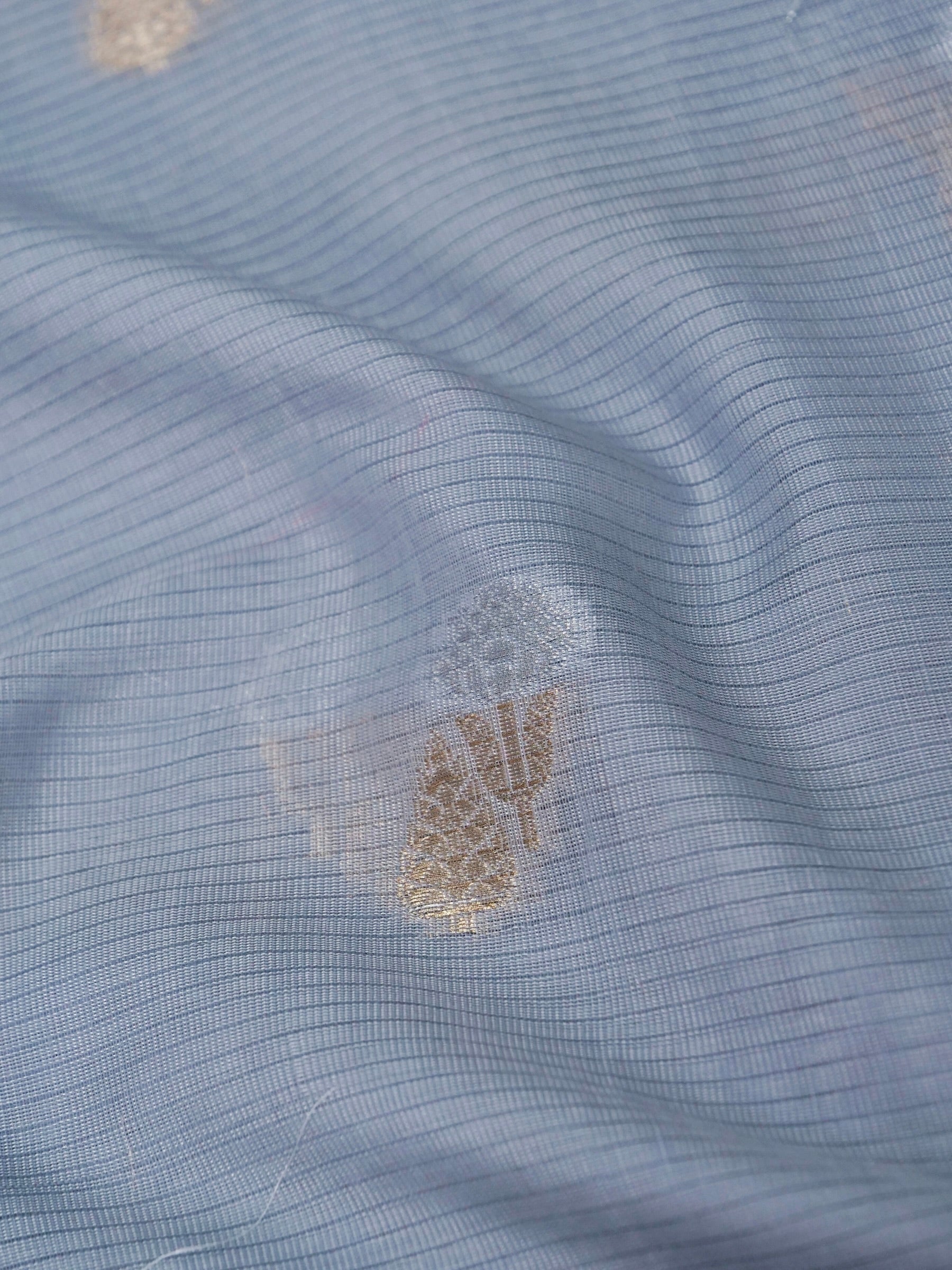 Banarasi Mangalgiri cotton silk allover jari meena buti with buta border with linning Blouse