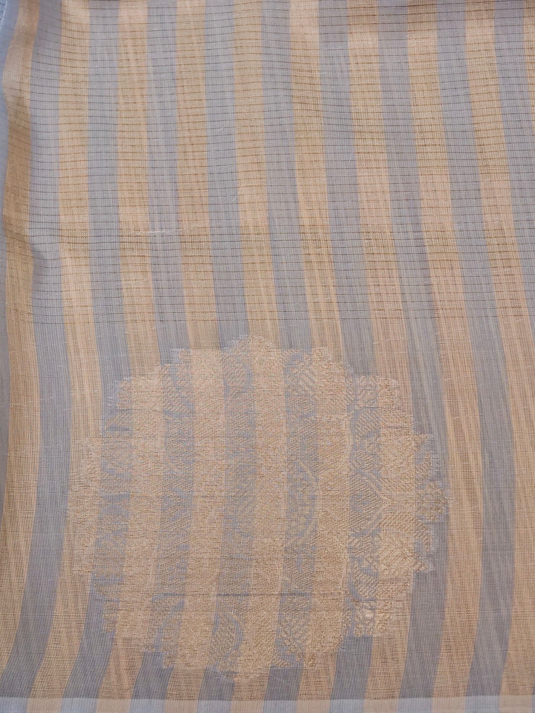 Banarasi Mangalgiri cotton silk allover jari meena buti with buta border with linning Blouse