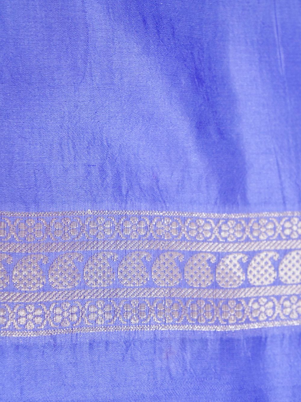 Banarasi Pure Mango Silk Allover Zari Buti with Resham Meena