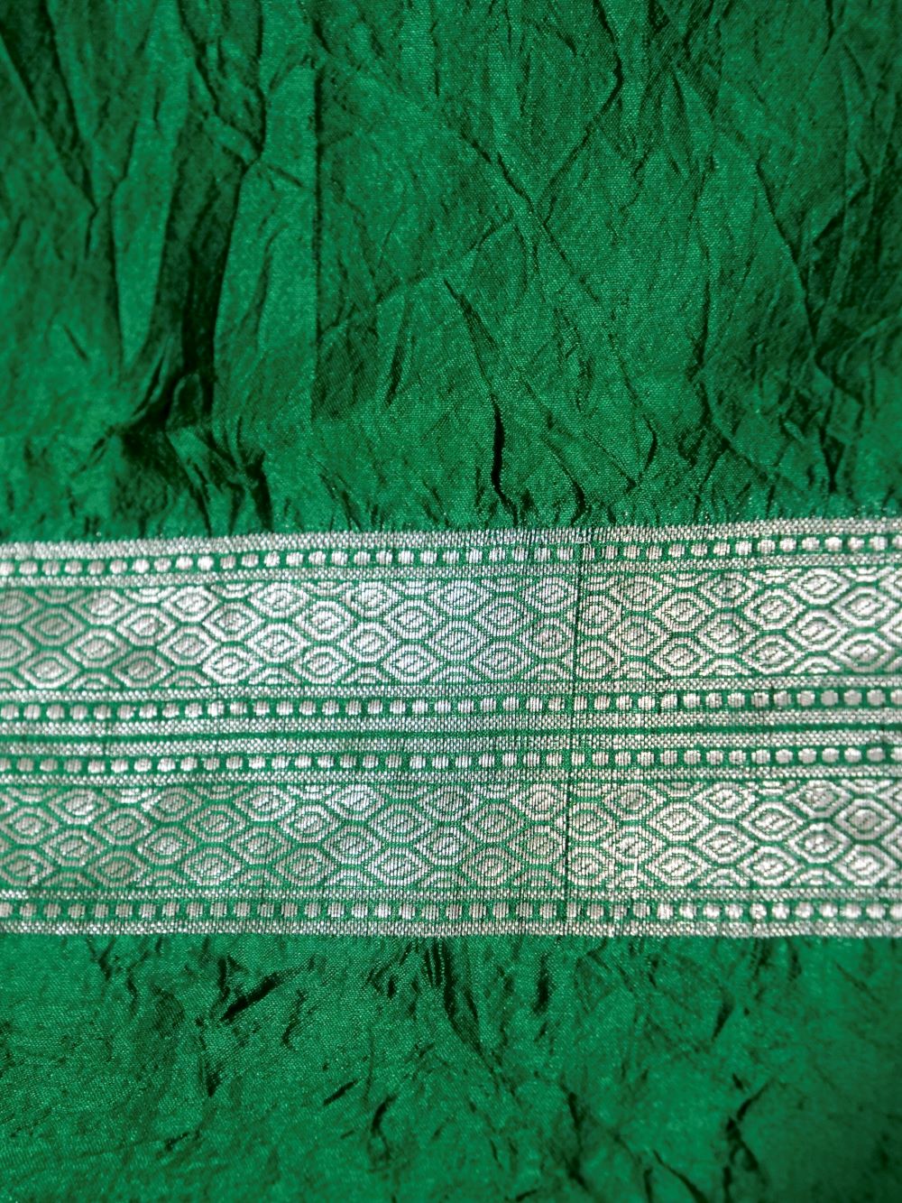 Banarasi Pure Mango Silk Allover Zari Buti