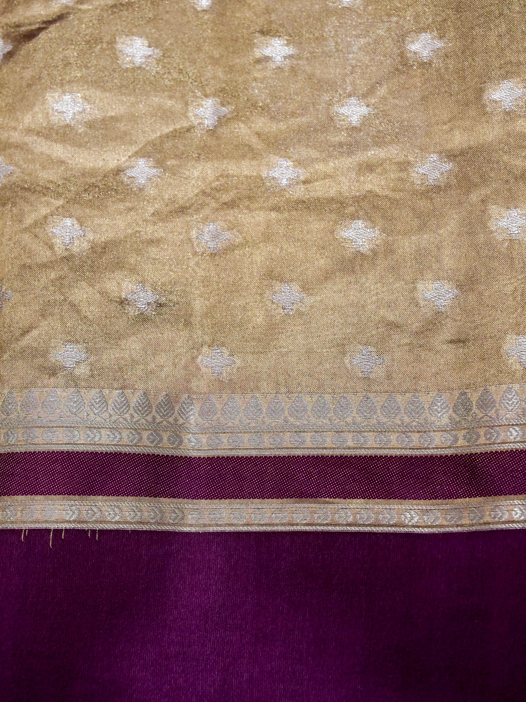 Banarasi Pure Tissue Silk with Resham Meena Rupa Zari Buta