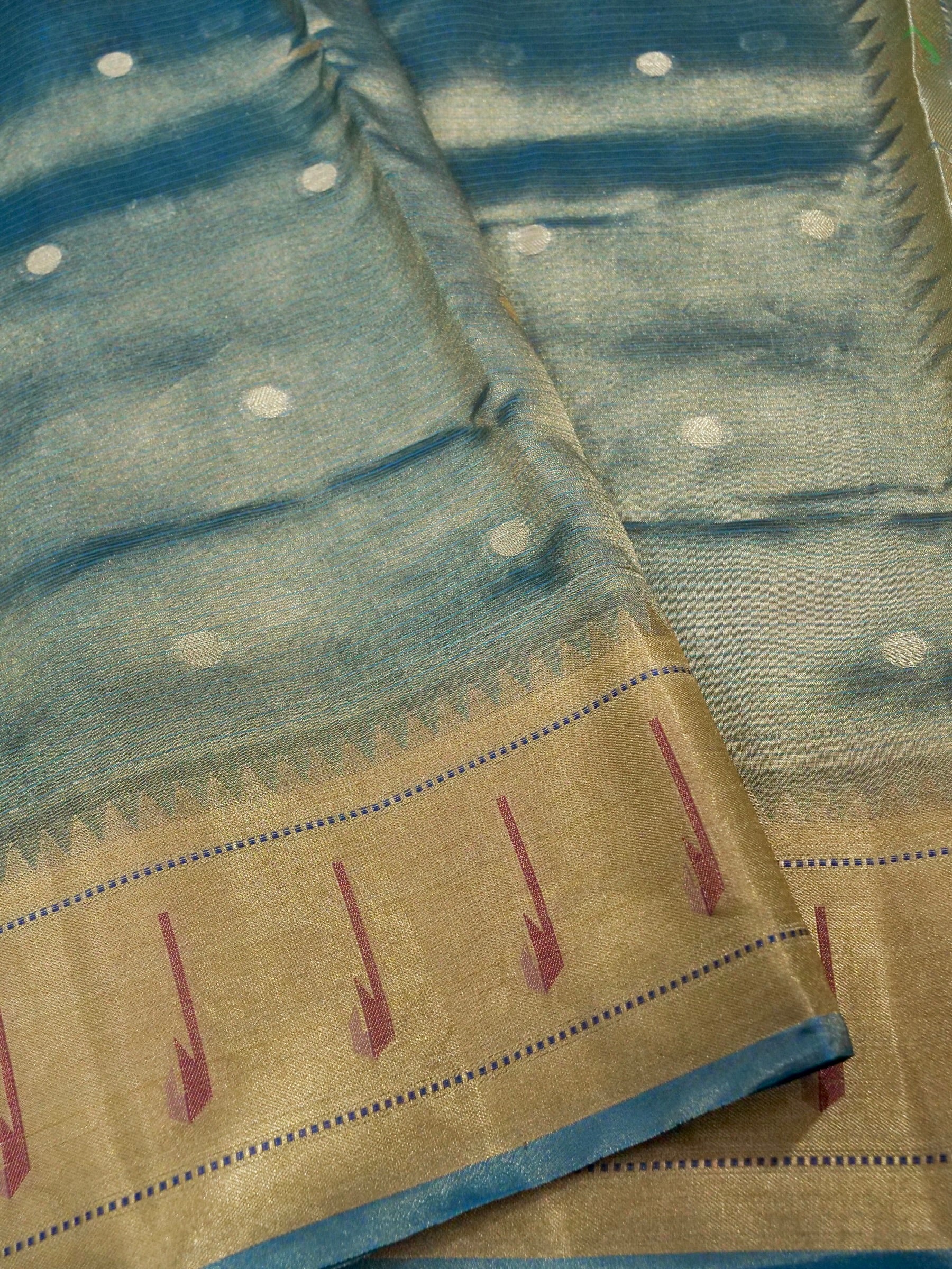 Banarasi Pure Tissue Silk with Resham Meena