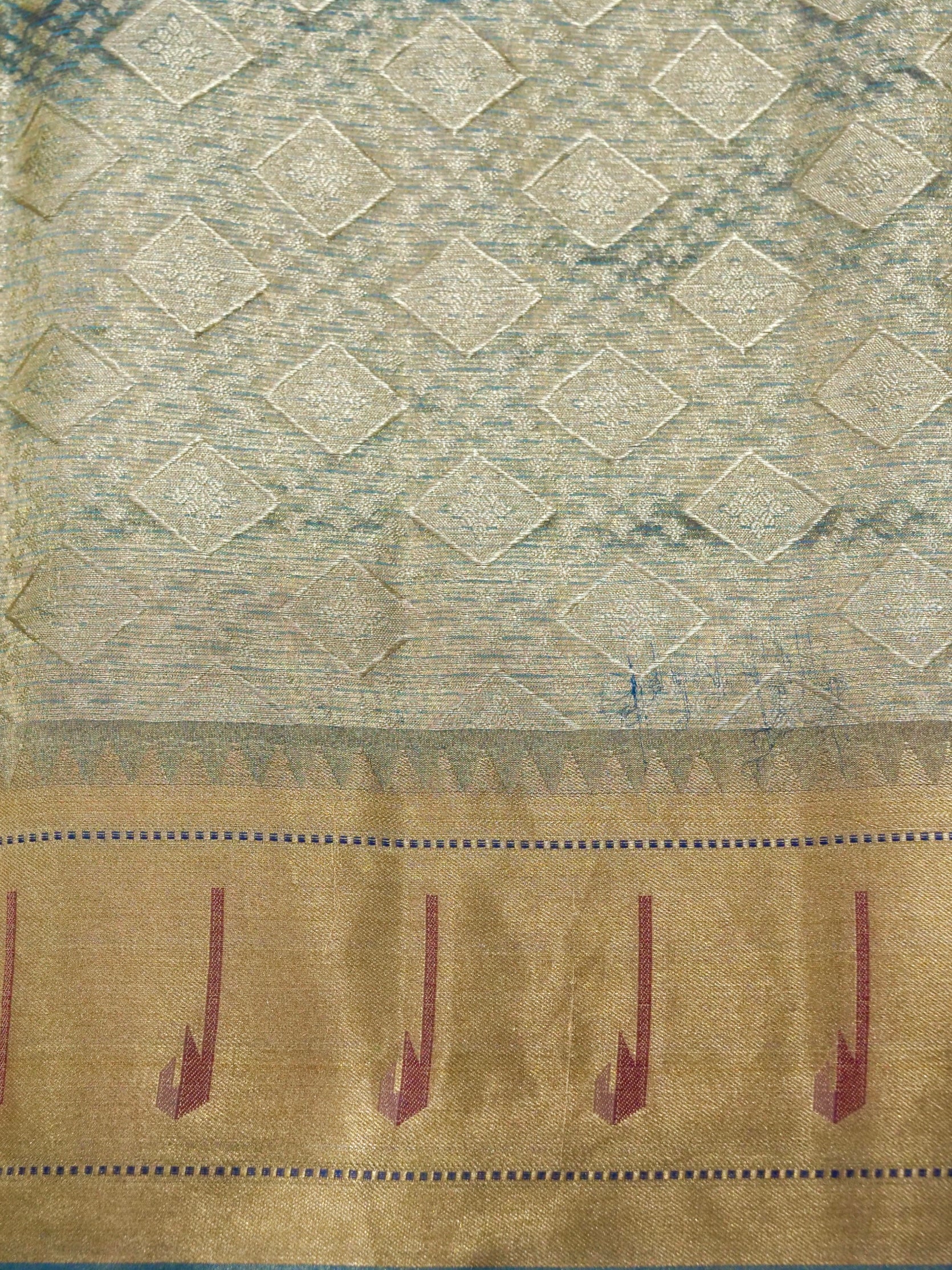 Banarasi Pure Tissue Silk with Resham Meena