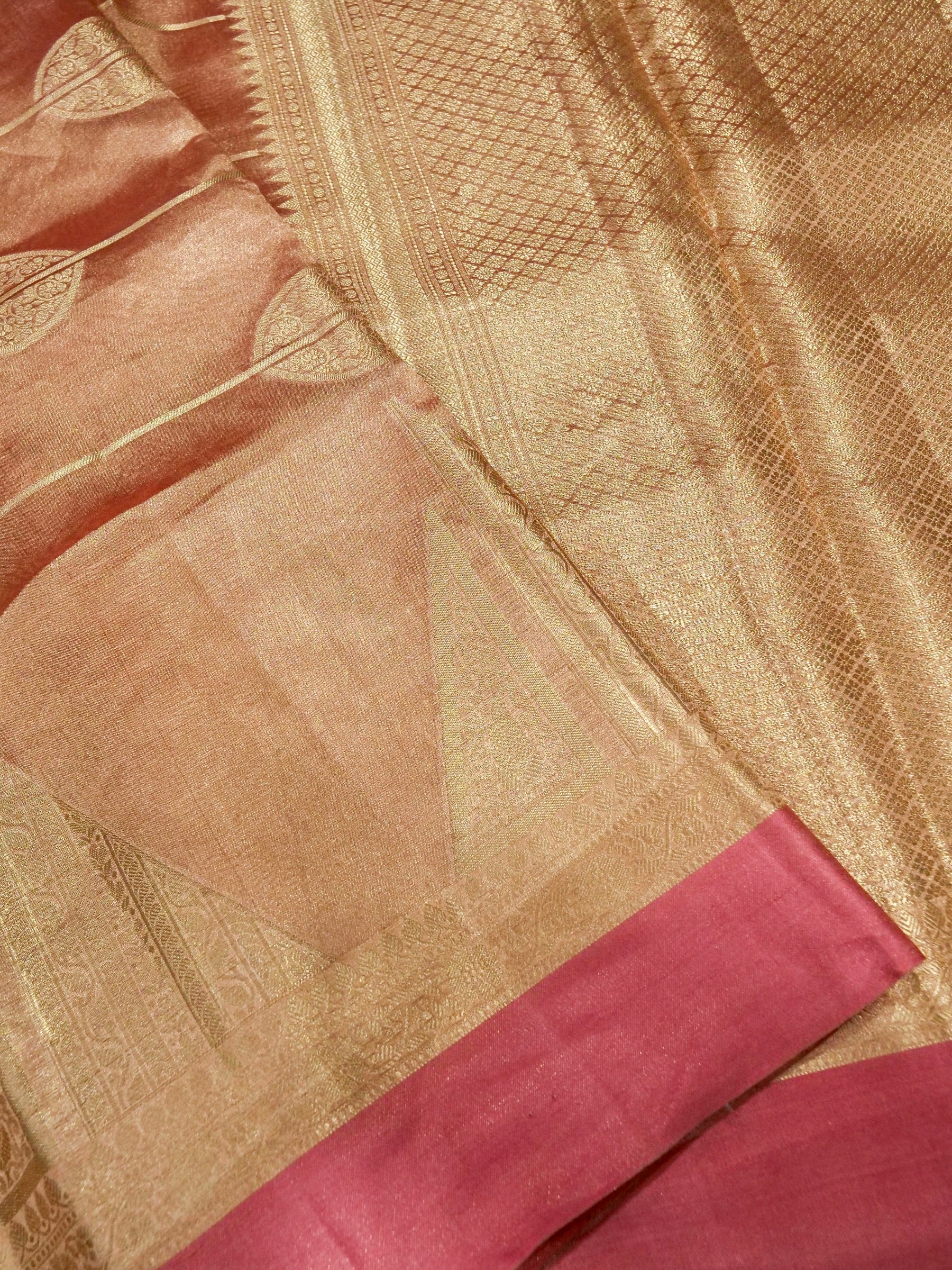 Banarasi Pure Tissue Silk Reshami Zari