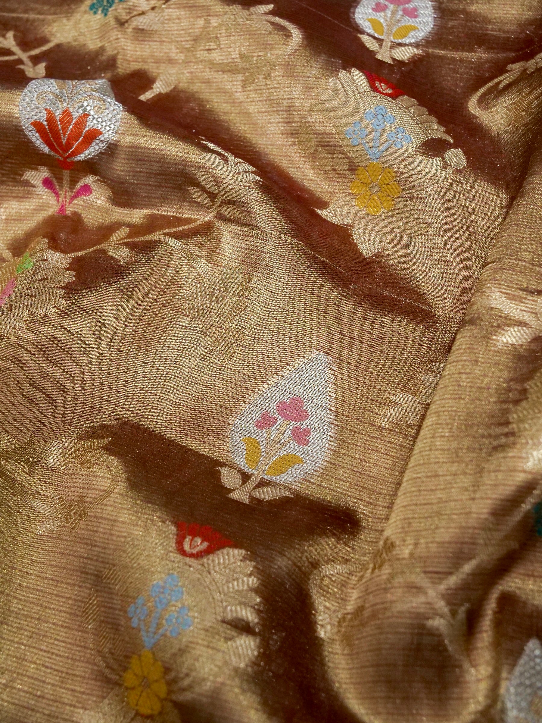 Banarasi Pure Tissue Silk with Resham Meena
