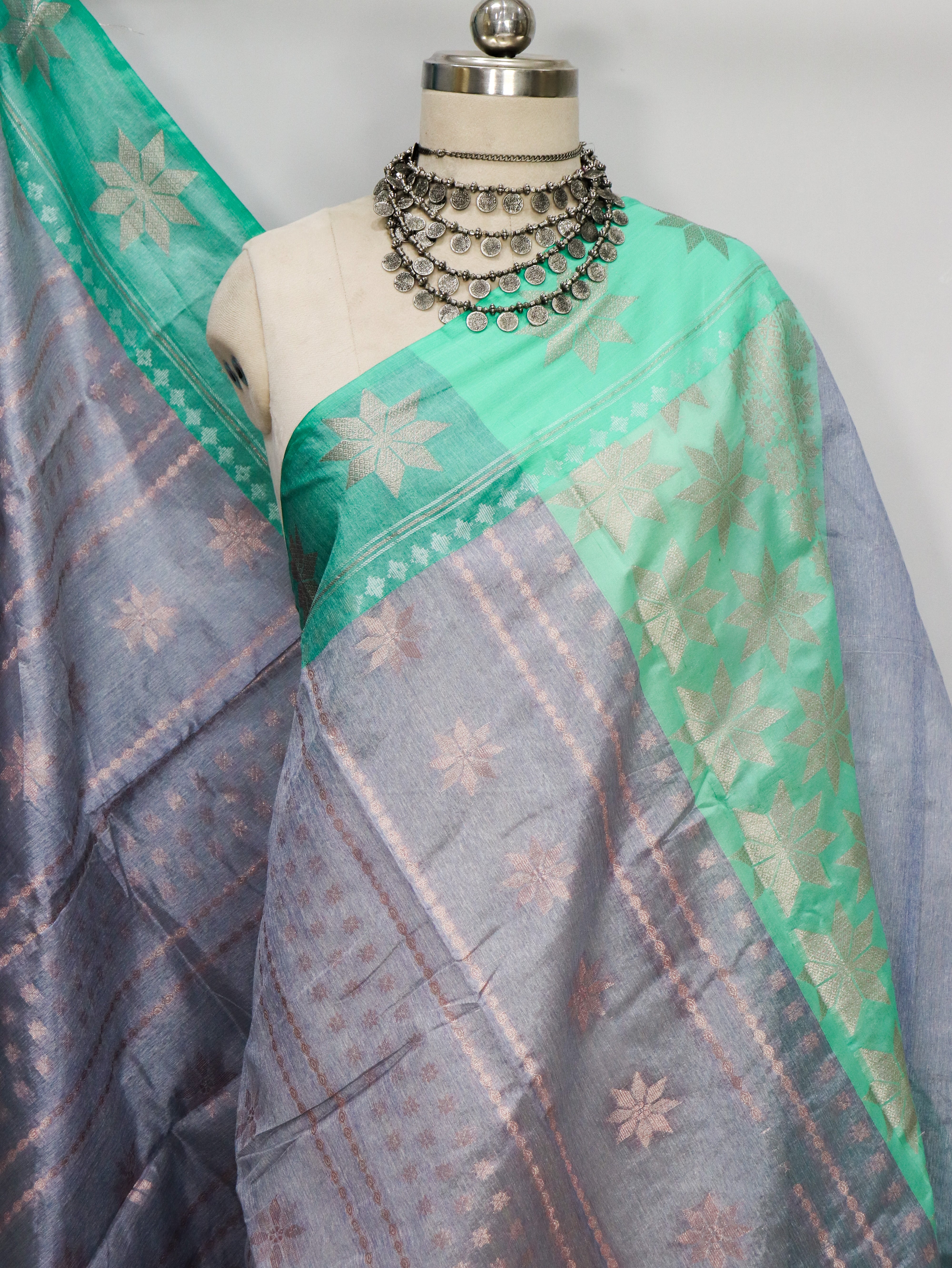Banarasi Semi Tassar Silk