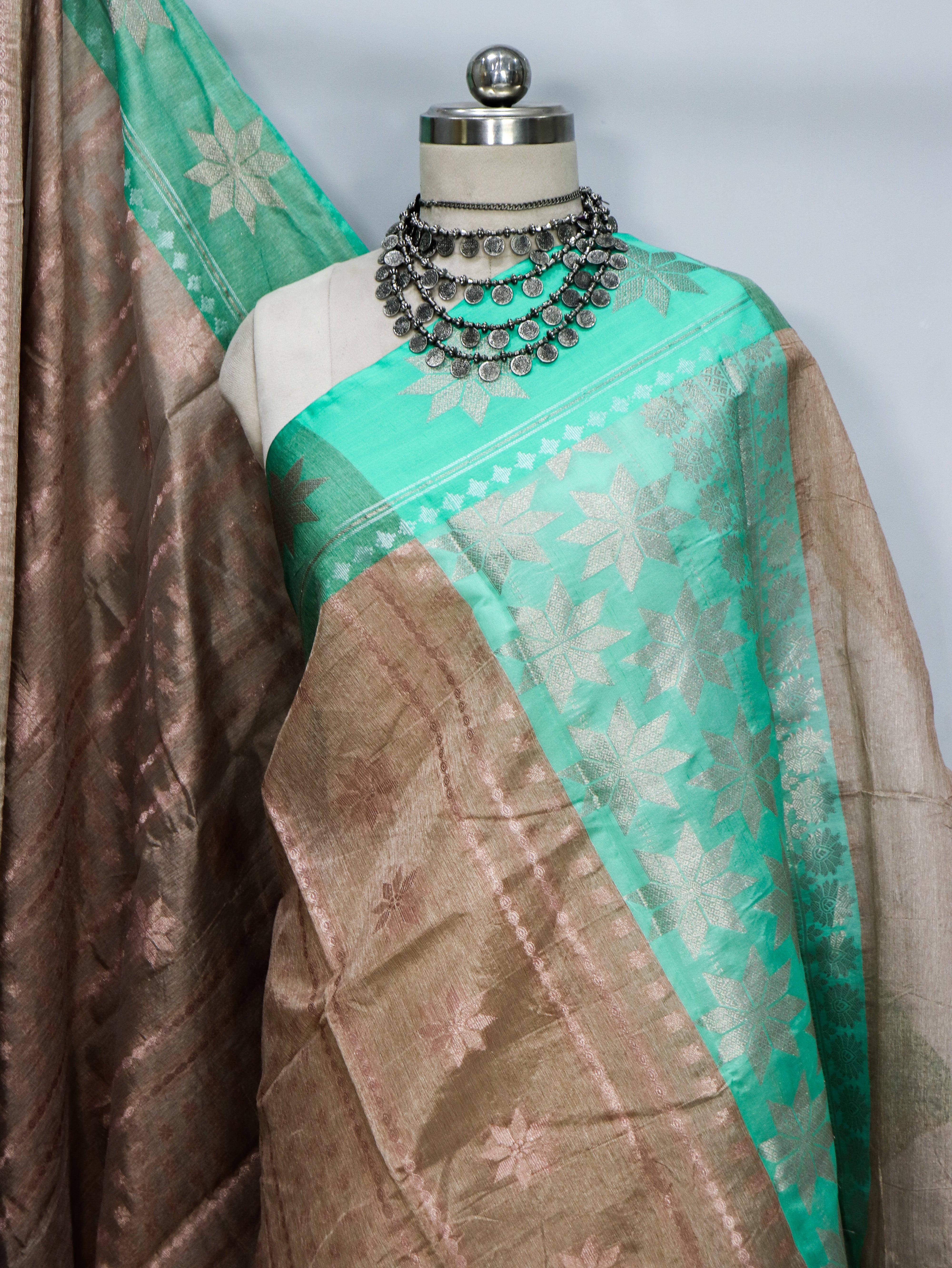 Banarasi Semi Tassar Silk