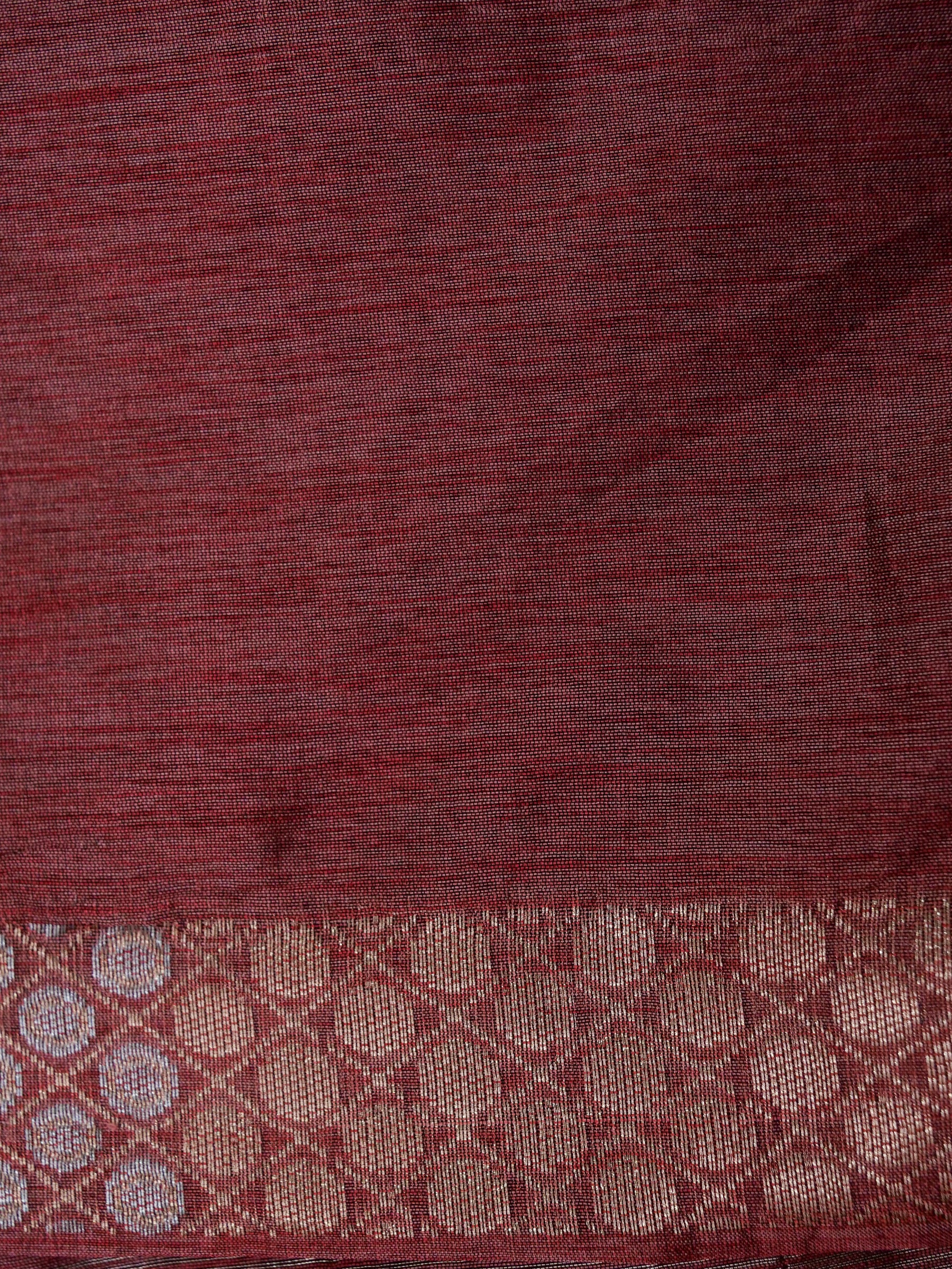 Banarasi tussar silk skurt Meena Buta border and banarasi pallu with jacquard Blouse