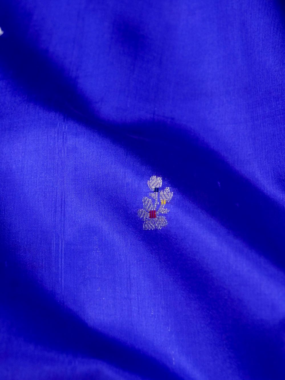 Banarasi Pure Mango Silk Allover Zari Buti with Resham Meena