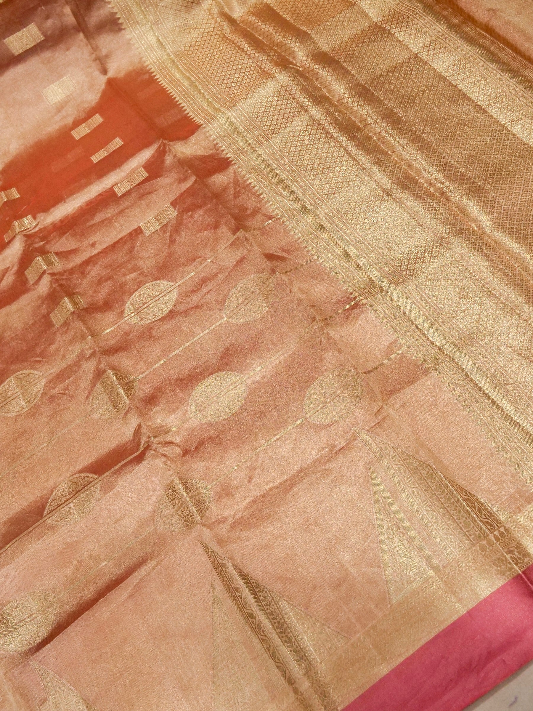 Banarasi Pure Tissue Silk Reshami Zari