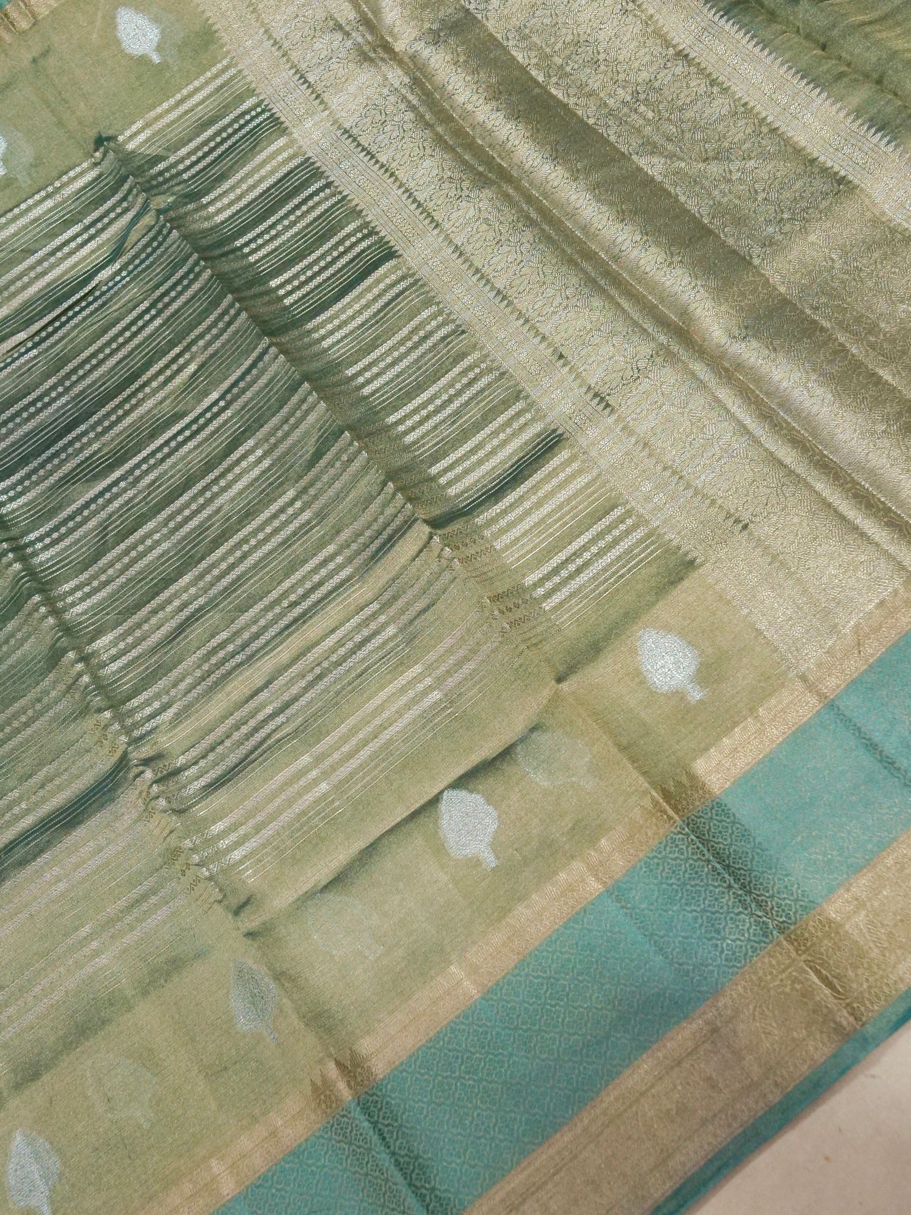 Banarasi Pure Tissue Silk with Resham Meena