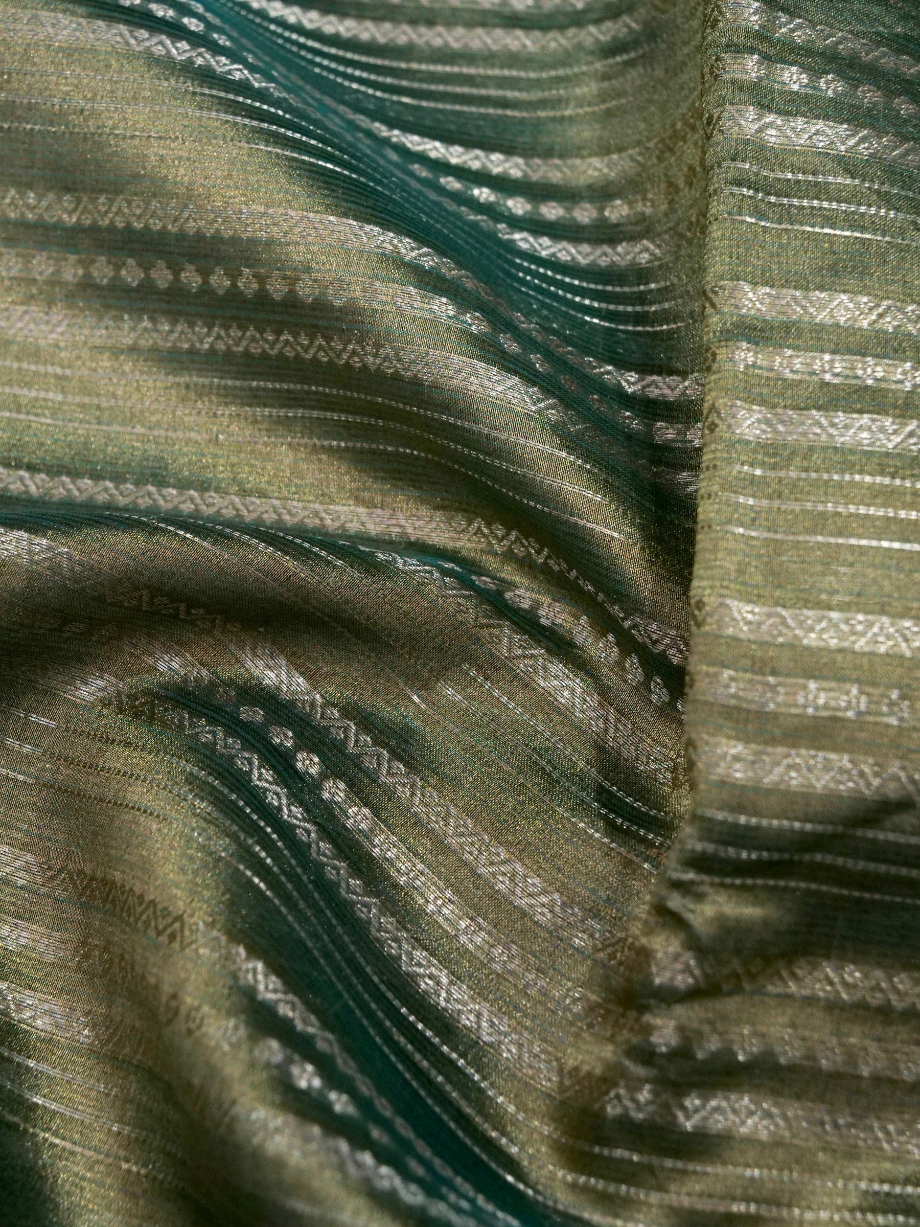 Banarasi Pure Tissue Silk with Resham Meena